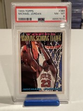 1993-94 Topps - Scoring Leader Michael Jordan #384 PSA 8