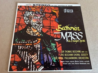 Beethoven Mass in C Major Beecham Choral Society London Philharmonic Capitol LP