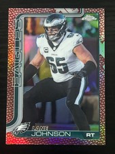 Lane Johnson 2025 Topps Chrome Football Pigskin Refractor Philadelphia Eagles