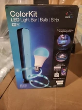 Aura LED ColorKit Dimmable Multi-Color LED Bulb with Light Strip and Light Bar
