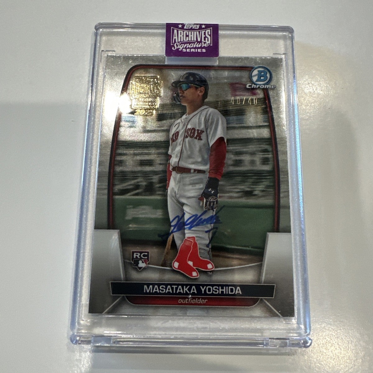 Masataka Yoshida 2025 Topps Signature Series 2023 Bowman Chrome RC