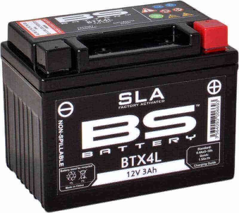 Batterie BS BTX4L SLA pour moto FE FC TE et scooters 50-90 12V