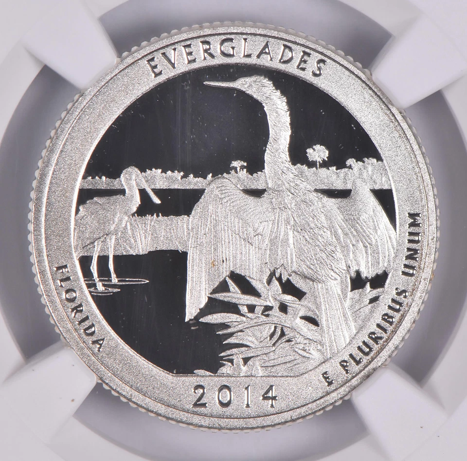 2014-S Silver PF70 ANT Everglades Quarter Limited Edition NGC *2661 - Image 3 of 4