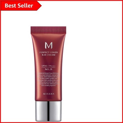 Achieve Flawless Skin with M Perfect Cover BB Cream No. 21, 20 ml, hellbeige