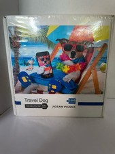 Travel Dog 1000 Piece Jigsaw Puzzle Beach Dog Sunglasses Factory Sealed 70x50cm