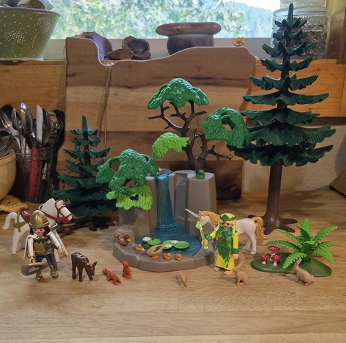Vintage Playmobil 3896 Fairy's Waterfall Woodland Magic Complete