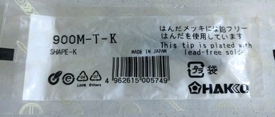 HAKKO 900M-T-K, Knife Type Soldering Iron Tip