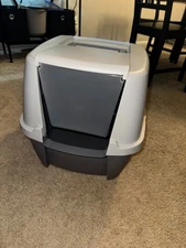 Cat Litter Box Large Litter Box Enclosure with Front Door 21"L x 18.75"W x 17"H