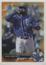 2017 Bowman Chrome Prospects Orange Refractor 14/25 Jorge Bonifacio #BCP136 3j7