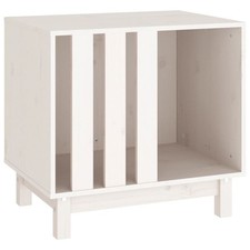 Dog House White Solid Pine Wood 23.6 x 17.7 x 22.4 in Durable vidaXL