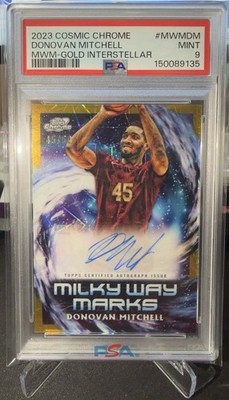 Donovan Mitchell Cosmic Chrome MWM AUTO 45/50 PSA 9 Auto EBAY 1/1 Jersey #🔥🔥🔥