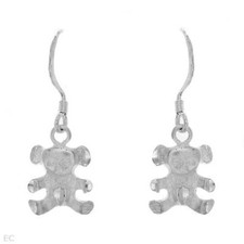 Teddy bear Cute Earrings in 925 Sterling silver