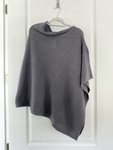 PORTOLANO SHAWL WRAP GRAY GOLD WOOL ANGORA HAIR BLEND NWT | eBay