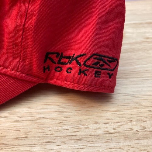 *NWOT* CAROLINA HURRICANES Reebok Red Retro Logo NHL Official Fitted Hat (M) - Picture 5 of 8