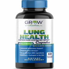 Dr.Tobias Lung Cleanse Detox Supports Respiratory Health EXTRA STRENGTH 60 Caps