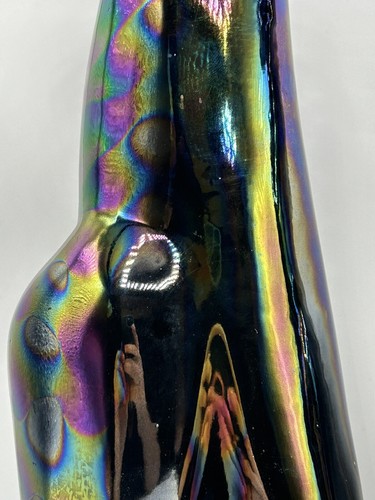 california pottery vintage Black Iridescent Poodles 17.5” Tall - Picture 9 of 24