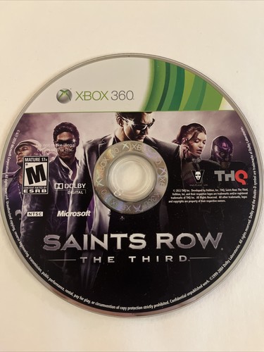 Saints Row: The Third (Microsoft Xbox 360, 2011) Disc Only. Tested