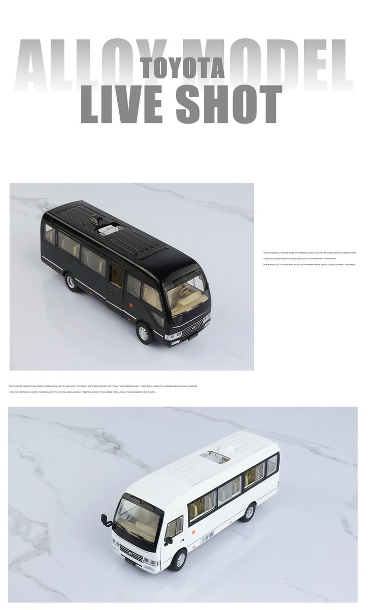 1/24 トヨタ コースター TOYOTA COASTER Toyota Coaster Bus Model Car 1/24 Scale Toy Cars Diecast