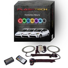 RGB Angel Eye LED Halo kit with RF Remote for 2010-2015 Toyota Prius Headlights