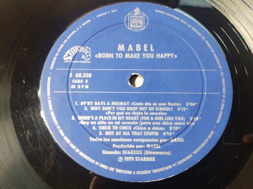 Mabel Born To Make You Happy 1979 Mike Tramp S60320 Spain - LP Vinilo 12" VG/VG - Photo 6 sur 7