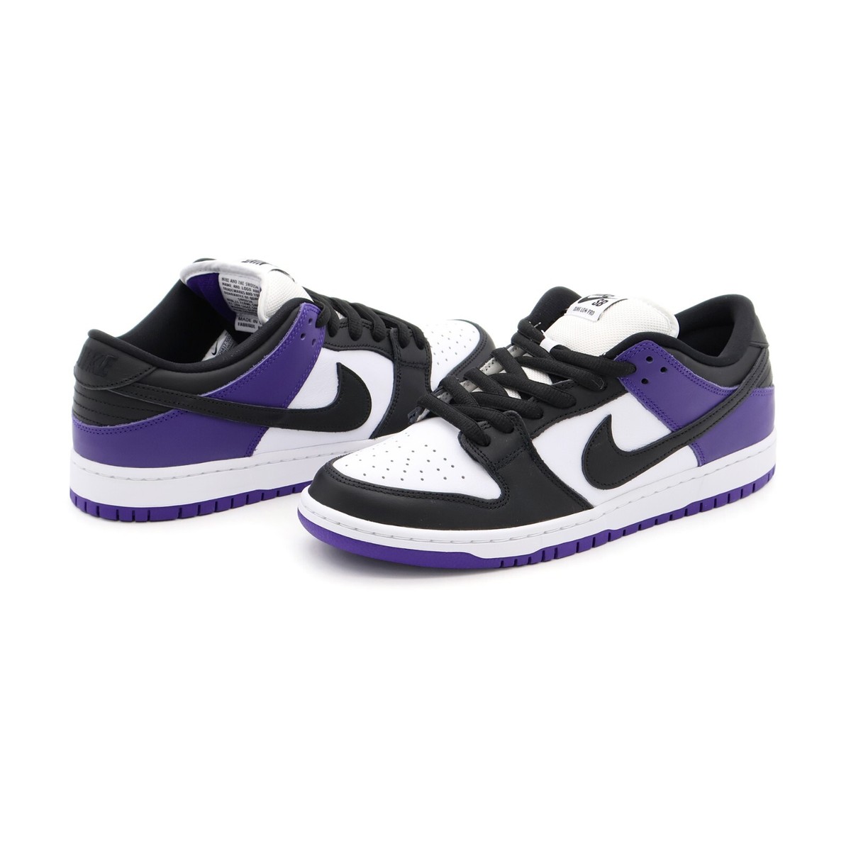 BQ6817-500 Nike SB Dunk Low Pro Court Purple Black White (Men's