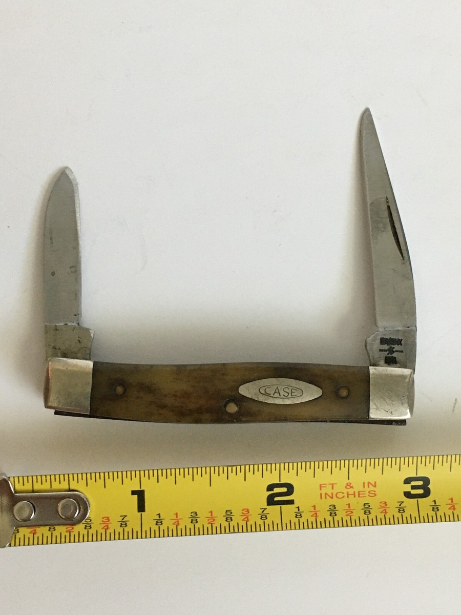 VTG CASE XX Folding Knife 2 Blade A62033 8 dot USA BONE 1972 VTG CASE XX Folding Knife 2 Blade A62033 8 dot USA BONE 1972