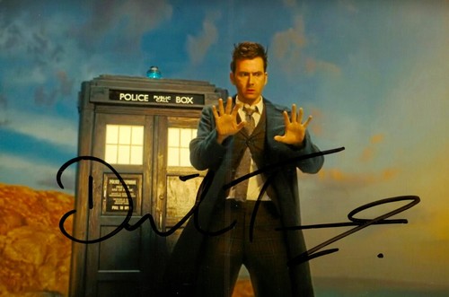 David Tennant Hand Signed 6x4 Photo Doctor Who Genuine Autograph Dr Who + COA