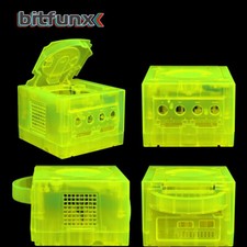 Gamecube Full Replacement Console Shell Housing Translucent Yellow Transparent