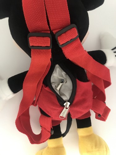 DISNEY Stuffed Animal Plush MICKEY MOUSE Tiny Backpack zipper - Picture 5 of 8
