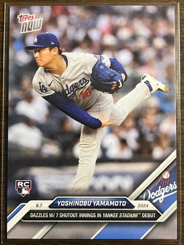 2024 Topps Now 270 Yoshinobu Yamamoto