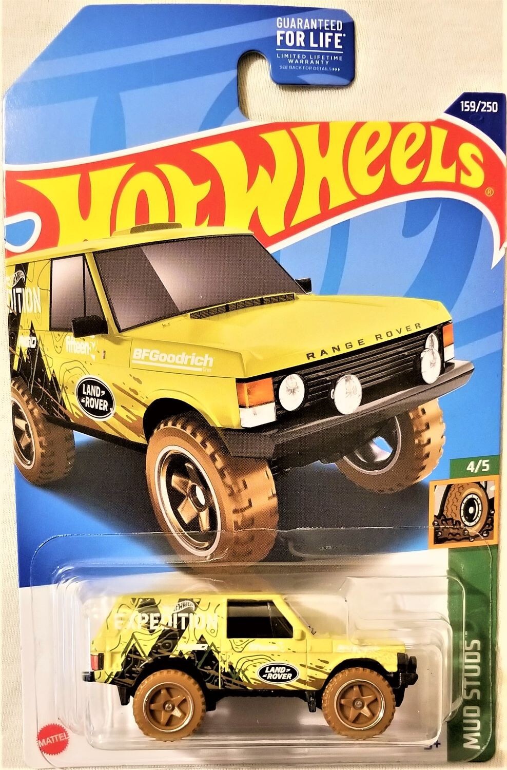 Hot Wheels - 2022 Mud Studs 4/5 Range Rover Classic 159/250 (BBHCX52)
