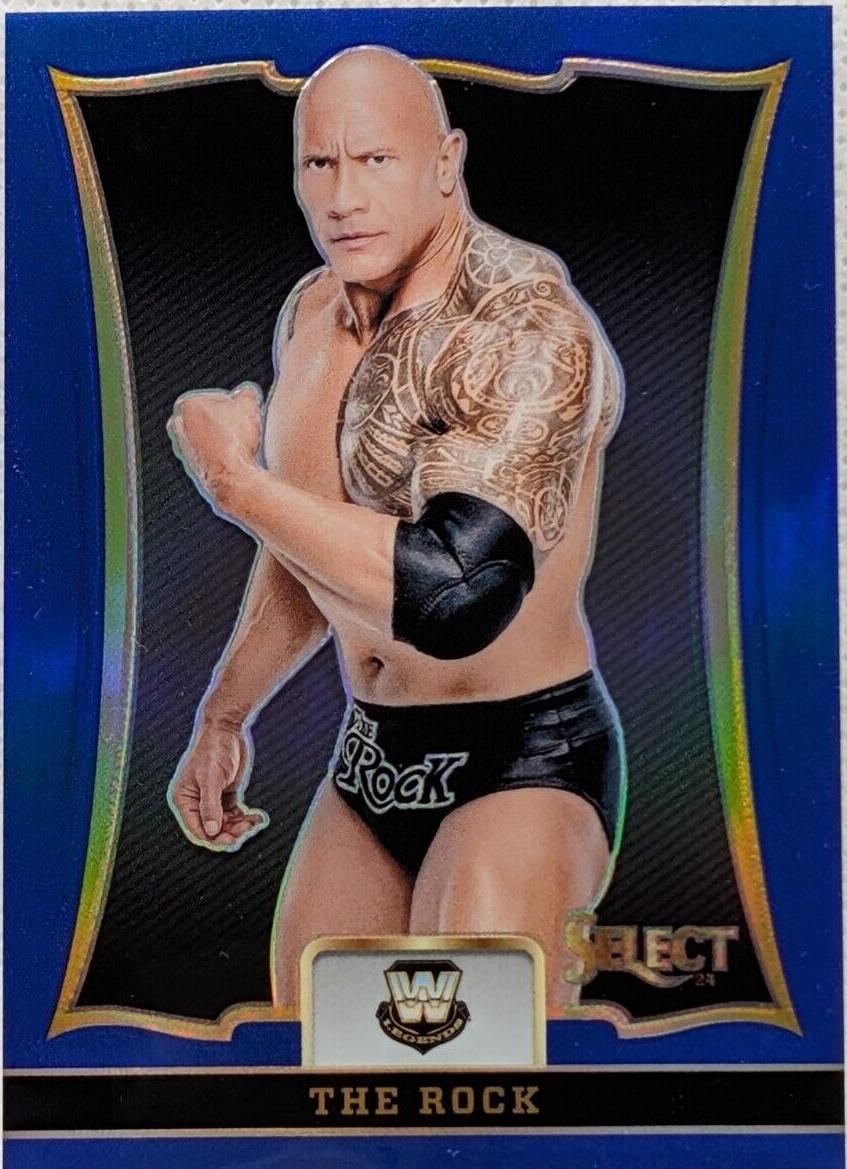 その他 2022 Select WWE The Rock Blue PSA10 その他 2022