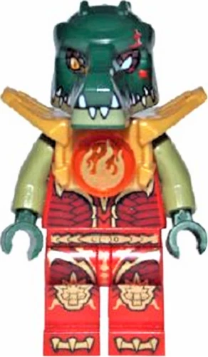 LEGO Legends of Chima CRAGGER FIRE CHI LIGHT ARMOR Minifigure