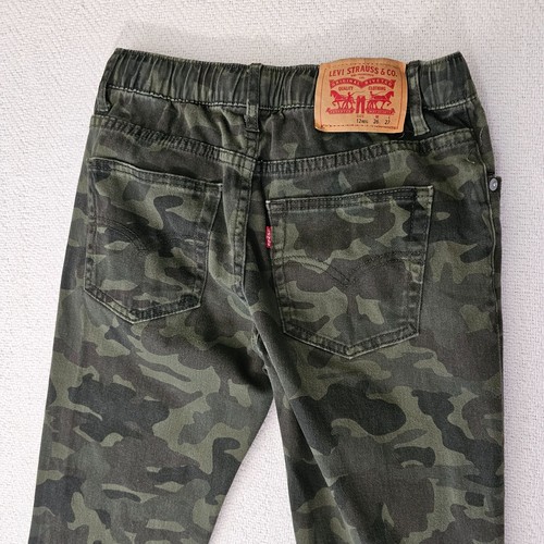 Levi’s Joggers Pants Kids Boys Youth Size 12 Camouflage Stretch Waist Elastic - Picture 8 of 10