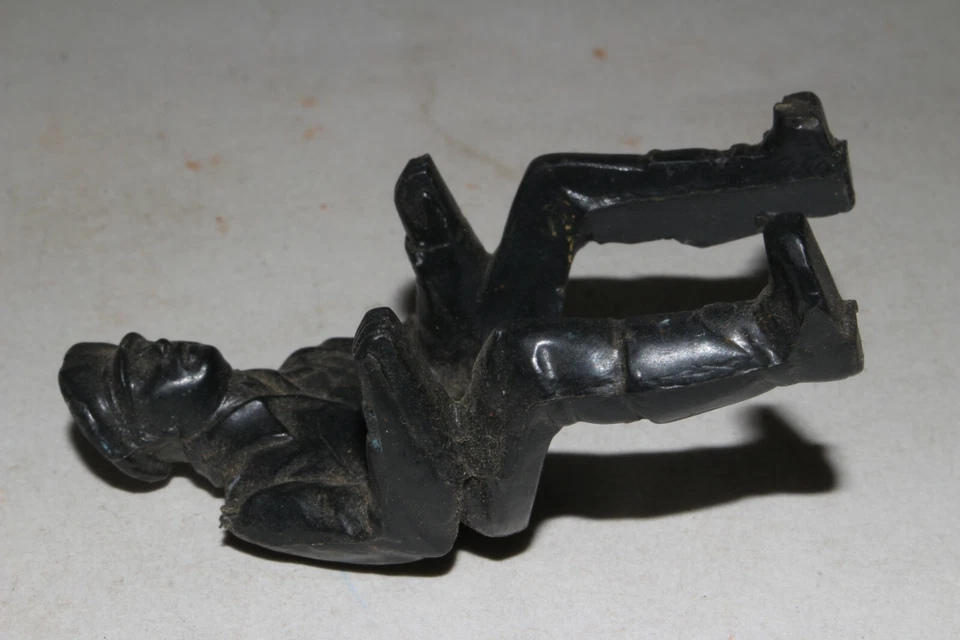 Piloto de moto de plástico original años 50, Hubley, original Foto 3 de 4