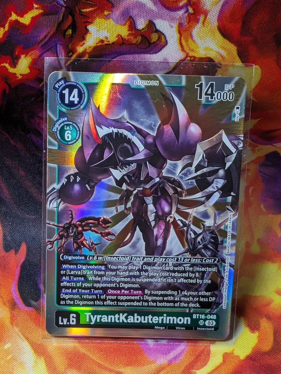 DIGIMON Beginning Observer TYRANTKABUTERIMON #BT16-048 Super