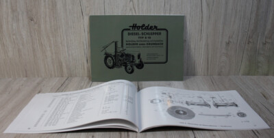 Holder B 10 Betriebsanleitung und Ersatzteilliste Traktor
