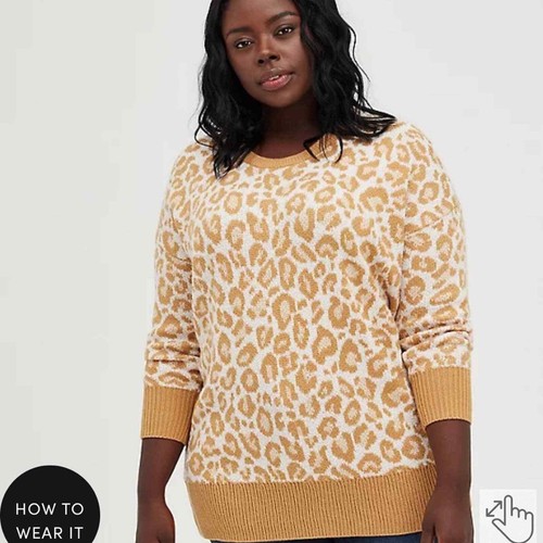 TORRID DROP SHOULDER SWEATER - POPCORN 
