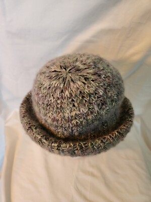 Vtg Marida Womens Hat Bowler Size 6 7/8 -21 1/2 in-Acrylic Blend Made England 