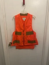 Trailblazer Winchester Sportswear Hunting Vest Orange Large Game Pouch Good