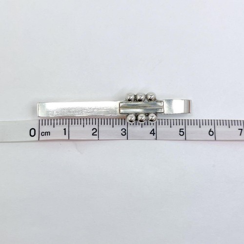 GEORG JENSEN Tie Bar Tie Clasp 61A Sterling Silver 925 - Picture 8 of 8
