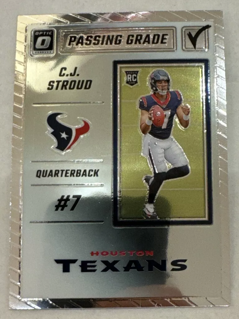 CJ Stroud 2023 Panini Donruss Optic Passing Grade Rookie RC #PG-CS Texans