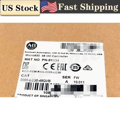 NEW Allen Bradley 2080-LC30-48QVB Micro830 48 I/O Controller FNFP