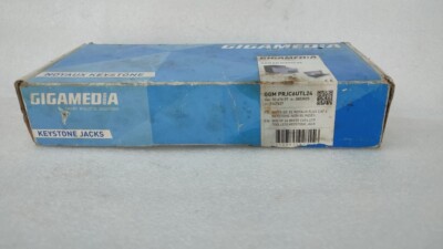 GIGAMEDIA GGM PRJC6UTL24 WHITE RJ45 CAT6 UTP TOOLLESS KEYSTONE JACK BOX