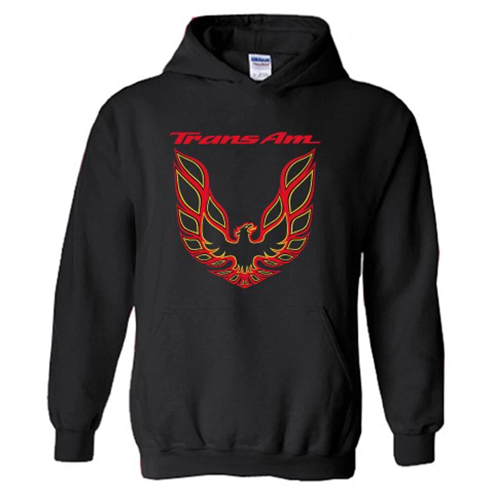 Pontiac Firebird Trans Am Logo Men s Black Hoodie Sweatshirt Size