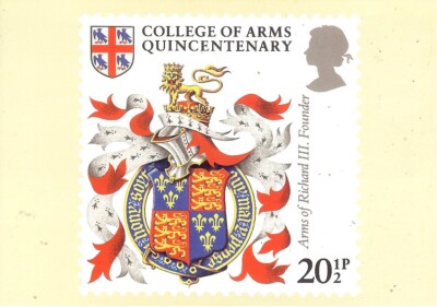 Post Bildkarte - Heraldik - 1984 - Wappen Richard III. - Gründer