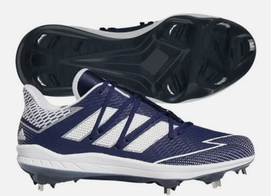 NEW Adidas adiZERO Afterburner 7 Metal Baseball Cleats Navy Size