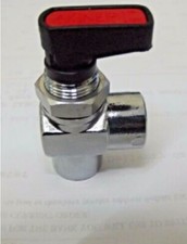 Angle Port Shut off Valve, 90o Elbow Isolating Ball Valve, 20 Bar, Panel Mount