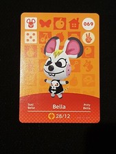 BELLA ANIMAL CROSSING AMIIBO SERIES 1 CARD #069 TRACKED AU POST geniuine