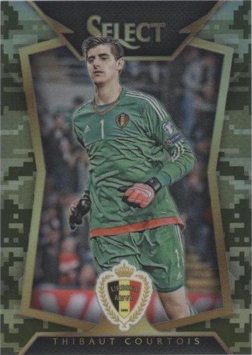 2015 Panini Select Thibaut Courtois Camo Prizm VAR #/249 Belgium